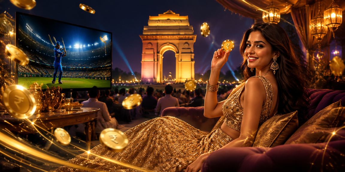 Cricket fan enjoying betting promotions near India Gate in Delhi